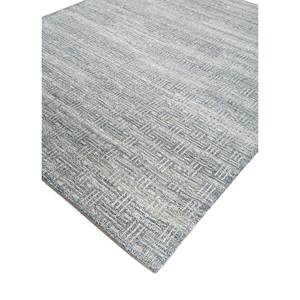 Alfombra Azul Manifest de Lana y Viscosa Anudada a Mano con Patrón Geométrico y Abstracto para Uso Doméstico, Sala de Estar, Pasillo, Modelo Skwv-80 - Product Image 2