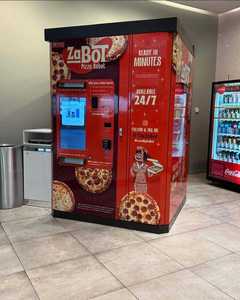 Machine distributrice automatique de frites, pizzas, poulet et plats chauds, écran tactile, Wi-Fi, en acier inoxydable, 5 distributeurs - Product Image 2