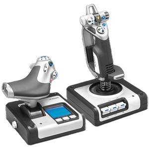 <strong>Logitech</strong> X52 <strong>Flight</strong> Control Game Throttle with Joystick Handle Gaming Controller Professional - Product Image 1