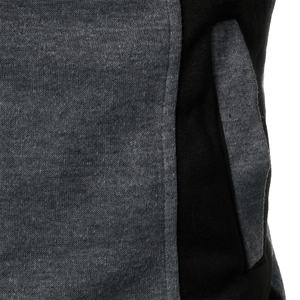 Automne et hiver hommes 100% coton cardigan à capuche loisirs sport à capuche avec impression numérique plaine teint perlé Techniques - Product Image 5