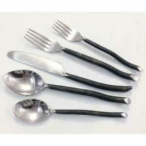Juego de cubiertos de acero inoxidable con estilo de alta calidad Diseño de mango hecho a mano barato y único Superventas para el hogar Hotel usado - Product Image 5