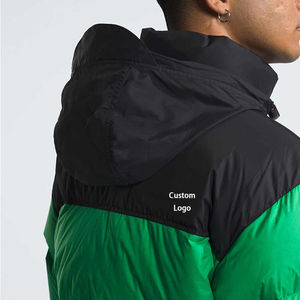 Venta al por mayor 90 White Duck Down North Outwear Face Jacket Diseño personalizado Abrigo de mujer Bolsillos Satin Lined Puffer Jacket para hombres - Product Image 4