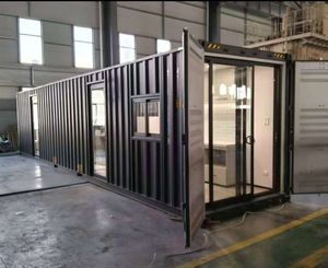 บ้านคอนเทนเนอร์แบบพกพาดัดแปลง40ft 20FT ใหม่ในห้องน้ำสำนักงานโรงแรมซื้อบ้านภาชนะ prefab