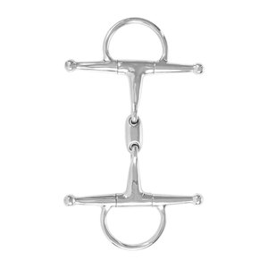 Filete de caballo de acero inoxidable con broca de doble articulación de mejilla completa | Tachuela de entrenamiento ecuestre equipo de equitación duradero - Product Image 2