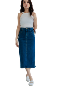 Prêt à expédier Meilleures ventes Jupe en jean coupe amincissante à taille haute pour femmes - Product Image 6