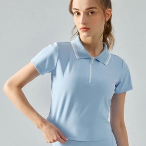 Logotipo personalizado de mujer impreso 100% algodón para Polos patrón sólido camisetas lisas Casual largo corto longitudes precios bajos de mercado - Product Image 6