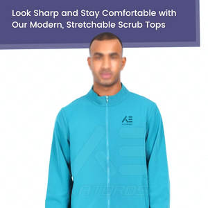 Veste de gommage d'hôpital légère pour hommes Vêtements de travail Veste de gommage pour hommes Veste de gommage confortable pour hommes - Product Image 3