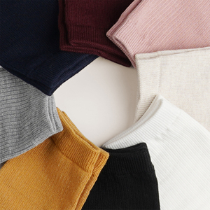 Calcetines de Vestir para Mujer, Largos, Acanalados, Suaves, Transpirables, Mezcla de Algodón, ODM, Uso Diario, Cómodos, Diseño Sólido - Product Image 6