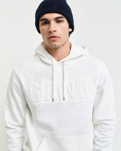Sweat à capuche gaufré 100% coton de qualité supérieure personnalisé en relief 3D épais chaud coton tissu français éponge sweat à capuche surdimensionné - Product Image 4