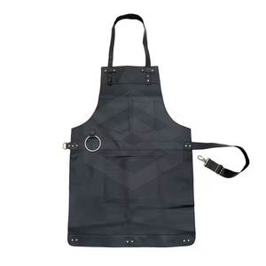 Leather <b>Cooking</b> Apron with Slim Profile and Practical Front Pockets for Everyday Use Leather <b>Cooking</b> Apron - Product Image 4