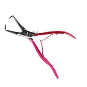 Pinzas para Extensiones de Cabello de Acero Inoxidable con Acabado Satinado, Punta Redondeada para Remover Anillos, Eslabones y Cuentas, Uso Comercial - Product Image 6