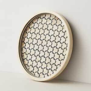 Bandeja con incrustaciones de hueso ecológica de primera calidad con patrón floral intrincado para mesa de comedor o uso en la cocina Suministro MUNDIAL DE LA India - Product Image 4