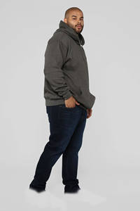 Sweat à capuche de couleur unie de base avec capuche Sweat à capuche confortable en polaire pour la course à capuche légère par temps froid - Product Image 2