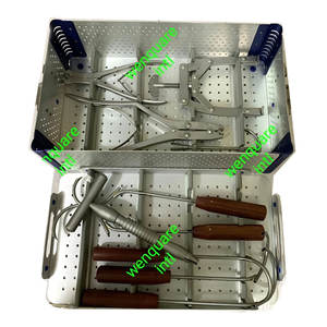 Ensemble d'enlèvement de ciment orthopédique de produit haute performance avec kit d'instruments chirurgicaux d'ascenseur fémoral Meilleur prix garanti - Product Image 3