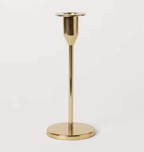 Portavelas de aluminio chapado en oro de primera calidad Pilar Iluminación de Navidad y decoración de dormitorio Vela moderna - Product Image 3