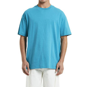 T-shirts pour hommes de haute qualité, vêtements décontractés, poids lourd, grande taille, manches courtes, col rond, coupe ample, style streetwear, séchage rapide, 100% - Product Image 1