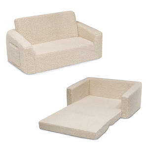 Canapé-lit <span class=keywords><strong>convertible</strong></span> pour tout-petits, canapé-lit en peluche 2-en-1 pour la chambre d'<span class=keywords><strong>enfant</strong></span>, <span class=keywords><strong>fauteuil</strong></span> léger pour enfants avec housse amovible - Product Image 4
