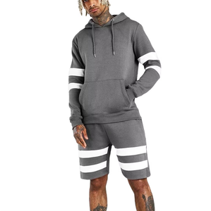 Ensemble de survêtement à capuche 100% coton, ensemble de survêtement lourd, streetwear, logo personnalisé, ensemble de survêtement à capuche pour homme - Product Image 5