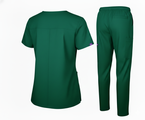 ชุดยูนิฟอร์มผ้าฝ้ายทอสำหรับผู้หญิง ตรวจจับรอยต่อได้ ไร้รอยต่อ คุณภาพสูง ผลิตตามแบบ OEM โรงงานรับผลิตตามสั่ง ออกแบบโลโก้ได้ สำหรับงานด้านสุขภาพ - Product Image 4