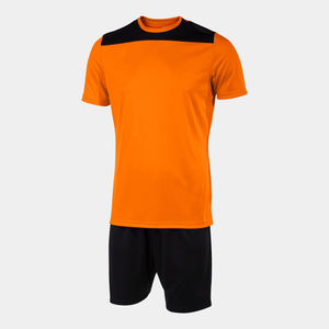 Uniforme de fútbol de poliéster naranja 100%, ropa de equipo de alta calidad, servicio OEM personalizado, juegos de corte automatizados incluidos, suministro de venta completa - Product Image 1