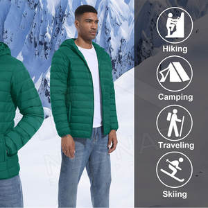 Veste bouffante à capuche légère à col montant pour hommes Manteau en duvet personnalisé de style High Street pour l'hiver Vêtements d'extérieur - Product Image 6