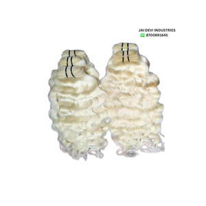 Cabello liso Rubio indio virgen 18/24 pulgadas Proveedor mayorista de alta calidad - Product Image 3