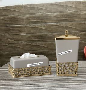 Nouvelle arrivée Boîte à mouchoirs Porte-serviettes en jute naturelle et en bois pour usage hôtelier - Product Image 2