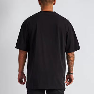 เสื้อยืดทรงบ็อกซี่ แขนเสื้อแบบดรอปไหล่ ยูนิเซ็กส์ รุ่นใหม่มาแรง พิมพ์โลโก้ตามสั่ง คุณภาพพรีเมียม 220 กรัม คอกลม แฟชั่นสตรีท สไตล์ทูนิค สำหรับผู้ชาย - Product Image 2