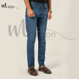 Best Quality Lightweight Customized Fit Casual <b>Denim</b> New Unique Design For Adult Breathable Men Straight Mid-Rise <b>Denim</b> Pants - Product Image 2