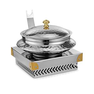 <b>Insulated</b> Casseroles Server Metal Chafing <b>Dishes</b> With Handmade Designer Buffet Food Server Sustainable Chafing <b>Dish</b> - Product Image 6