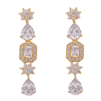 Superbes colliers en plaqué or 18 ct pour femmes bijoux en cz pour femmes colliers de bijoux mode bijoux en diamants américains