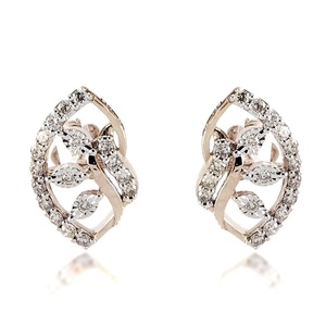 Diamond <b>Earrings</b> from India Moissanite Lab-Grown & Natural Diamond Luxury Gold Signature Tabatha <b>Studs</b> for <b>Men</b> & Women - Product Image 1