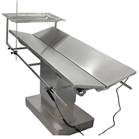 Table d'opération électrique chauffante de type V pour animaux, OEM, en acier inoxydable 304, pour cliniques vétérinaires et hôpitaux pour animaux, certifiée CE