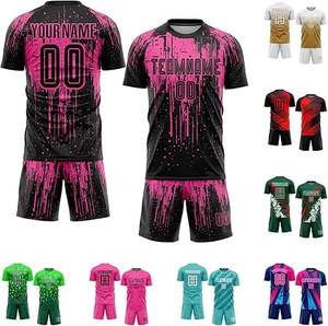 ชุดเครื่องแบบเล่นฟุตบอลแบบแห้งเร็วชุดเสื้อเจอร์ซีย์ฟุตบอลและกางเกงขาสั้นสำหรับทีมกีฬาสโมสรของชายหนุ่มออกแบบได้ตามต้องการ - Product Image 5