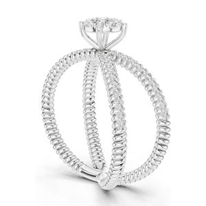 0.386 CT Lab-Grown Diamond <b>Ring</b> for Women VVS-VS EF Clarity 18KT, 14KT, 10KT Gold & 925 <b>Silver</b> Rose, Yellow, White Gold & - Product Image 5