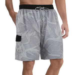 Short pour homme Short de bain léger en poly mélangé Short de bain à séchage rapide extensible dans 4 sens avec doublure de compression - Product Image 2
