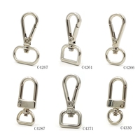 Accessoires de sac classiques : Fermoir pivotant en métal de 16 mm, clips détachables pour sac