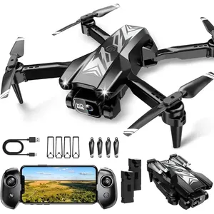 โดรนขนาดเล็ก1080P FPV พับได้พร้อมกล้องโดรนทางอากาศสำหรับเด็กและ Adults-E99รุ่นโปรส่งสัญญาณภาพระดับ4K HD ได้ถึง1กม. - Product Image 1