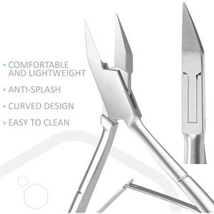 Cortador de Cutículas de Lujo para Manicura y Pedicura, 11 cm, Mango Liso, Resorte de Doble Alambre, Acero Inoxidable, Cortador de Esquinas 2026 - Product Image 2