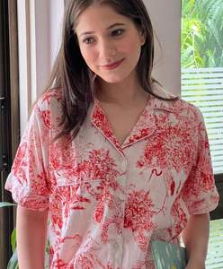 Pyjama indien doux en coton ensemble court léger été/printemps vêtements de nuit nuptiale fête vêtements de nuit et costume de nuit - Product Image 3