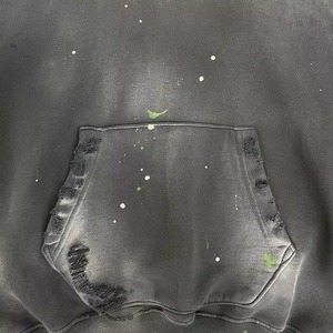 Pull à capuche surdimensionné unisexe 2025, sweat à capuche thermique brodé avec logo personnalisé - Product Image 3