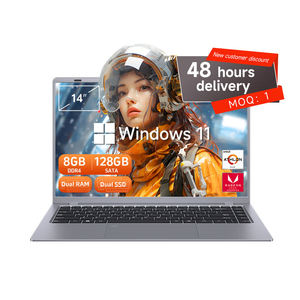 Ordinateur portable professionnel neuf 14 pouces à bas prix, AMD Ryzen 9, 8 Go de RAM, 128 Go SSD+HDD, Windows 10 Pro, ordinateur portable de jeu Intel, anglais, 144 Hz, RGB - Product Image 1