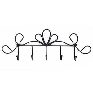 Design simple crochet mural noir crochet mural polyvalent haute qualité antirouille manteau de poudre naturelle finition prix usine - Product Image 1