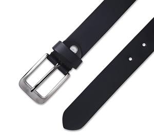 Cinturón informal de cuero negro Vintage para hombre Cinturón de cuero genuino 100% - Product Image 2