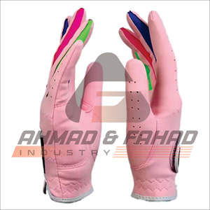 Gants de golf en peau de mouton véritable de qualité supérieure avec logo personnalisé poignées en cuir PU respirant pour une utilisation sportive vente en gros - Product Image 2