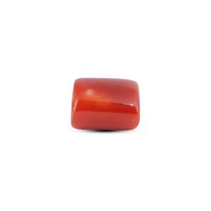 Coral rouge japonais 5,85 carats, pierre précieuse naturelle, coupe ovale polie, hauteur 8 mm, profondeur 3 mm, cornaline - Product Image 3