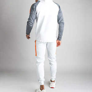 Logotipo personalizado Gimnasio de alta calidad Dos piezas Popular Full Zip Jogger Wear Training Jogging Set Wear Chándal para hombres - Product Image 5