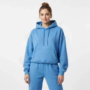 Sweat-shirt à capuche ample pour femme, coupe oversize, épaules tombantes, design personnalisé, fabricant OEM, vente en gros pour le streetwear - Product Image 6