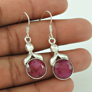 Natural Emerald Gemstone 925 Sterling Silver Artisan Look Trendy <b>Dangle</b> <b>Earrings</b> Handmade Jewelry Christmas Day Gift for Woman - Product Image 5