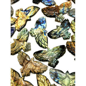 Sculpture d'aigle/phénix en labradorite - 2 pouces et 28 grammes - UNIQUETTE - lapidaire animalier - Product Image 1